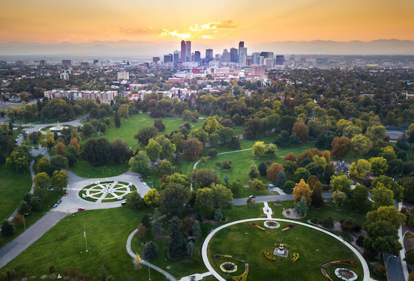 Colorado Denver aerial